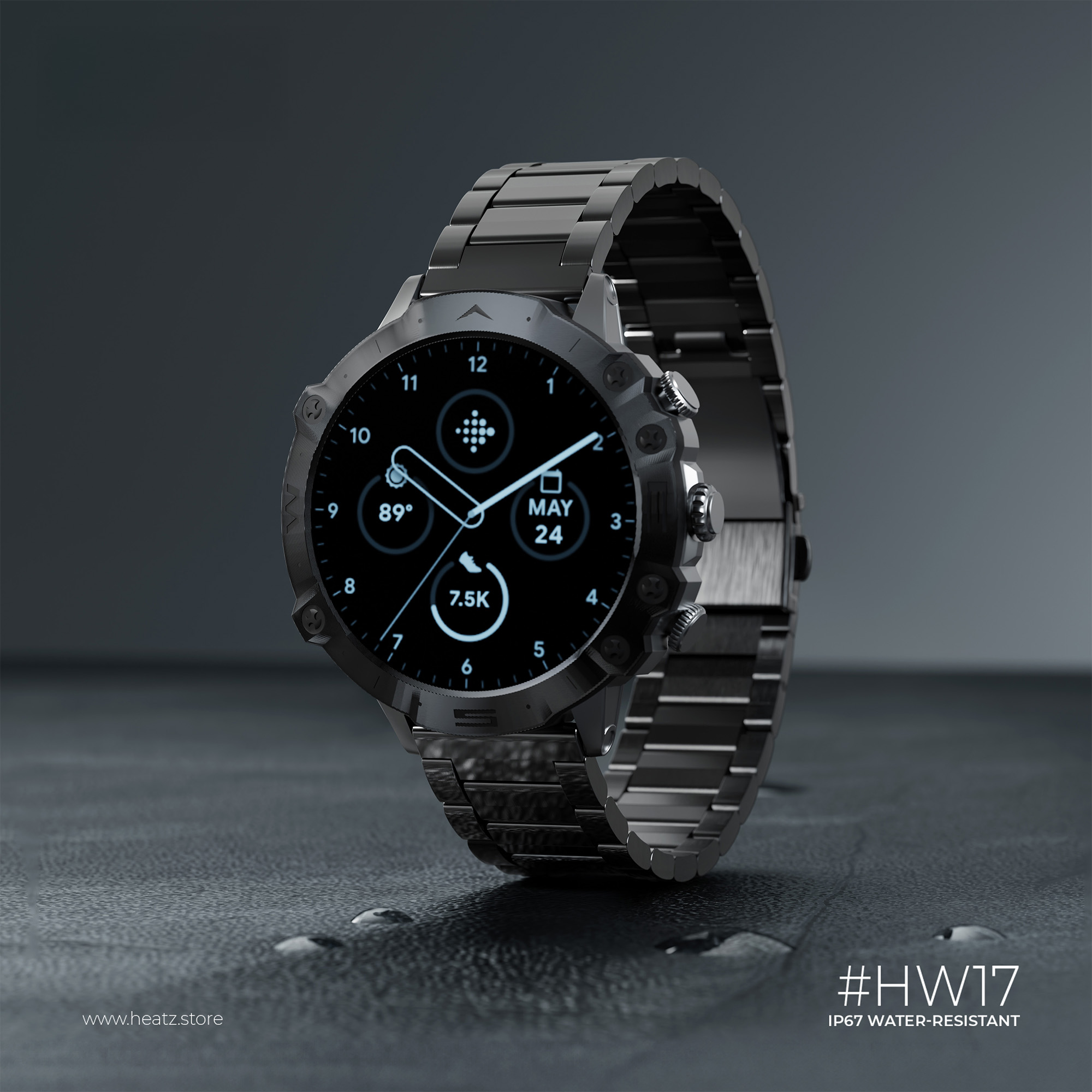 HW17: AMOLED 1.53-inch display smartwatch
