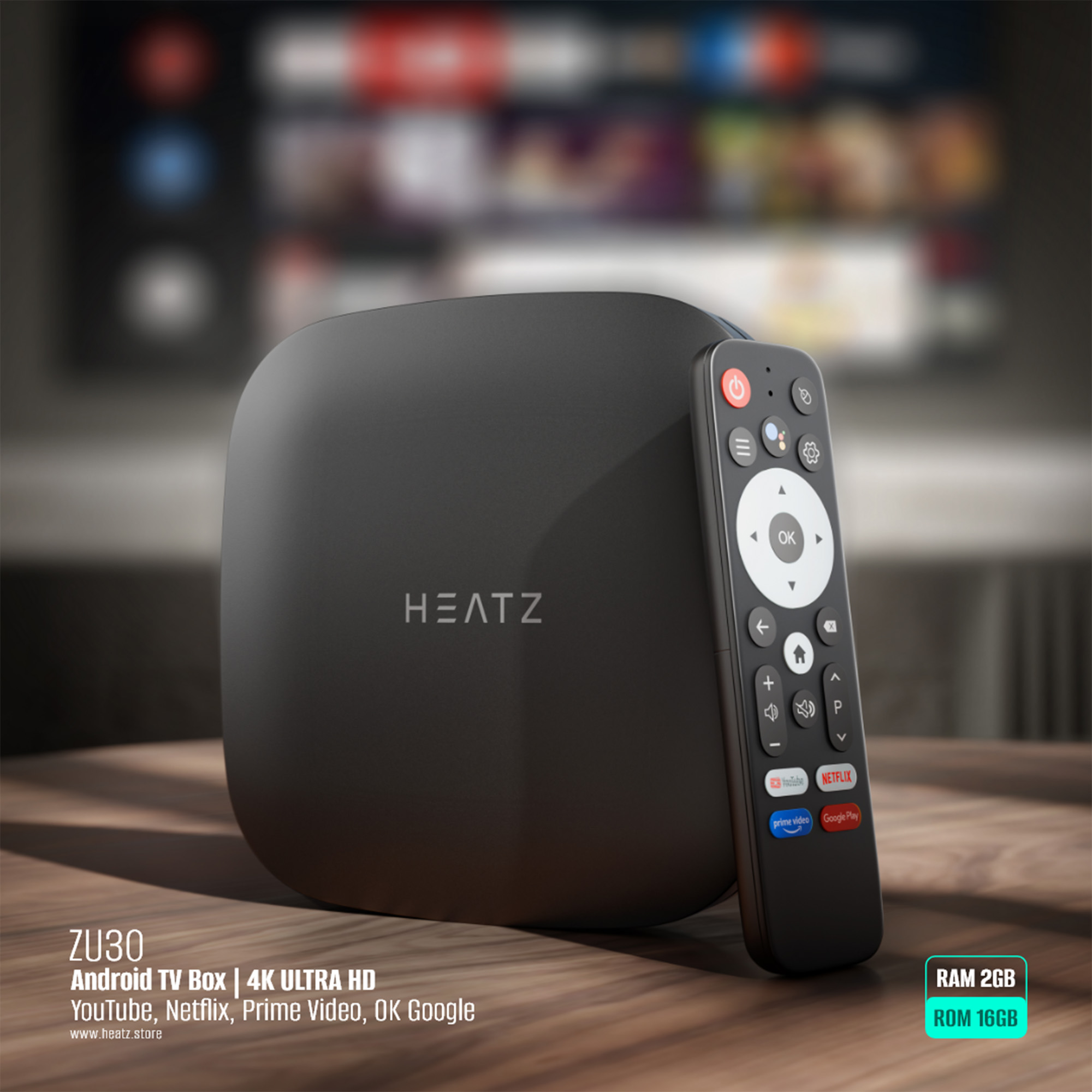 ZU30 - Android TV Box with 2GB RAM & 16BG ROM